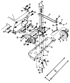 Thatcher 1 Diagram and Parts List for 62542C (K00000001-K99999999)(1991) Lawn Boy Lawn Tractor